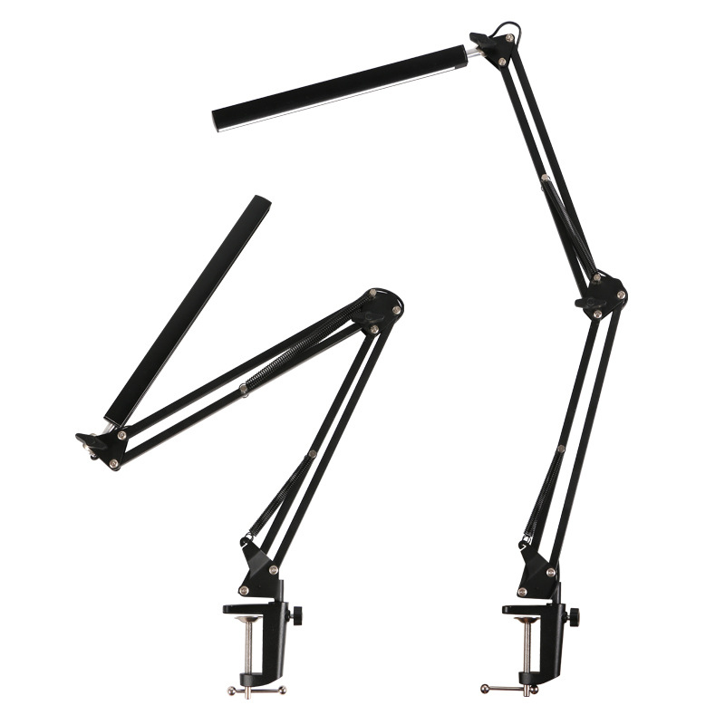 I-Double Head Long Arm Embroidery Beauty Telescopic Work Desk Lamp