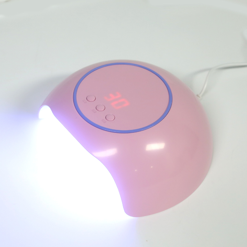 Isibani se-mini pink nail